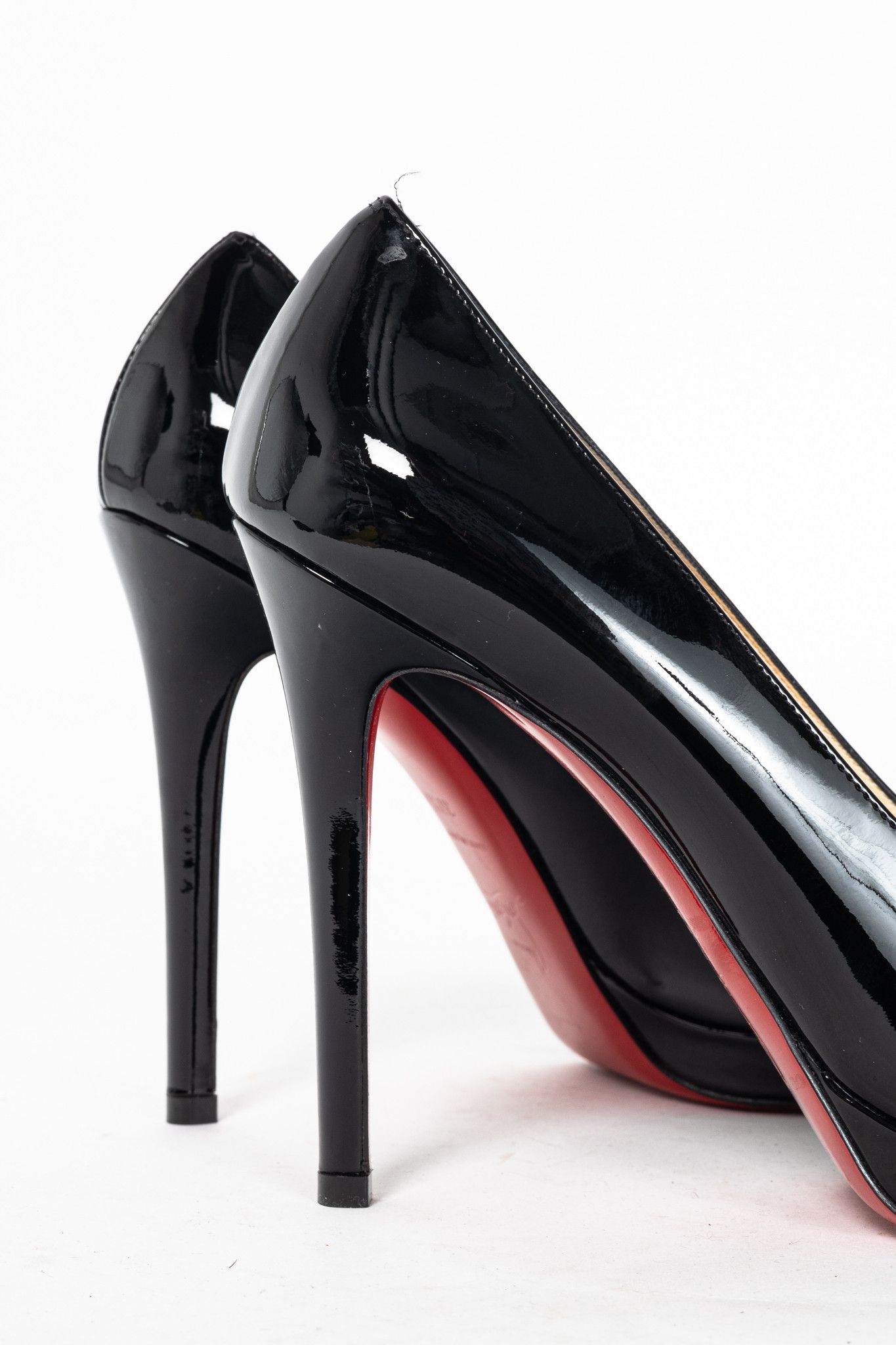 Christian Louboutin Christian Louboutin New Simple 120 Patent Calf Leather Pumps Size US 7 / IT 37 - 7 Thumbnail