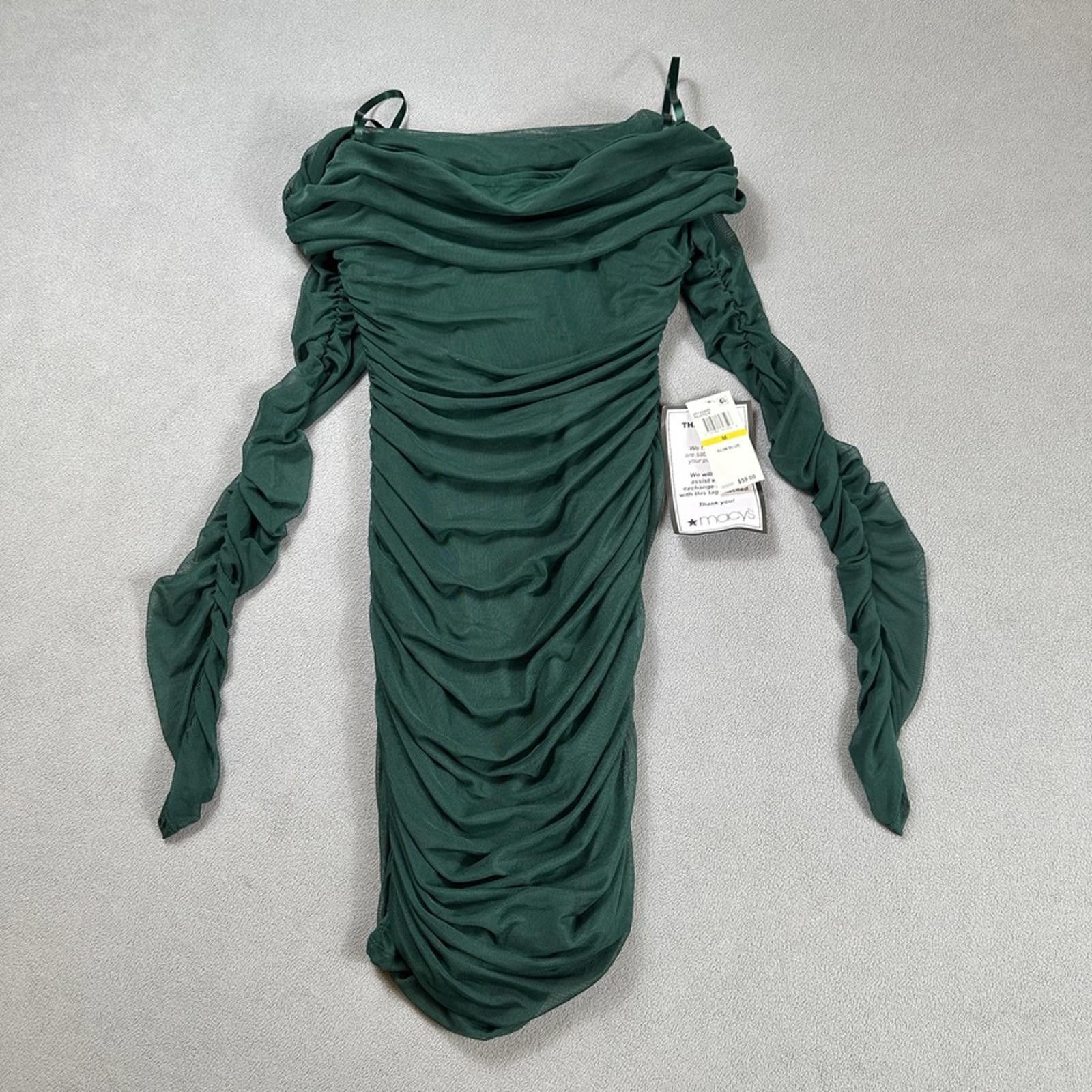 Other B. Darlin Bodycon Dress M Midi Hunter Ruched Off Shoulder Size M / US 6-8 / IT 42-44 - 1 Thumbnail