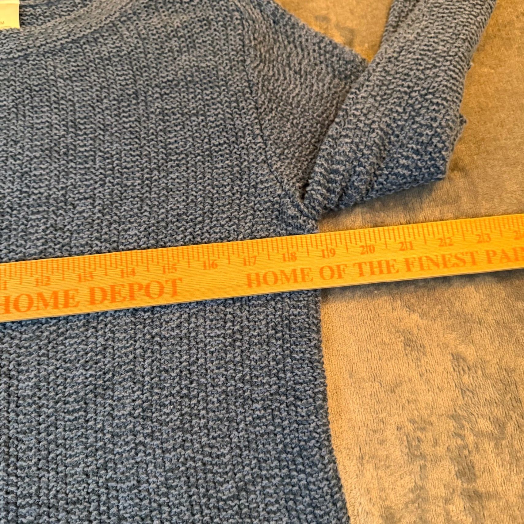 Liz Claiborne Liz Claiborne Lizwear Blue Textured Popcorn Knit Cotton Sweater Womens Medium Size M / US 6-8 / IT 42-44 - 4 Thumbnail
