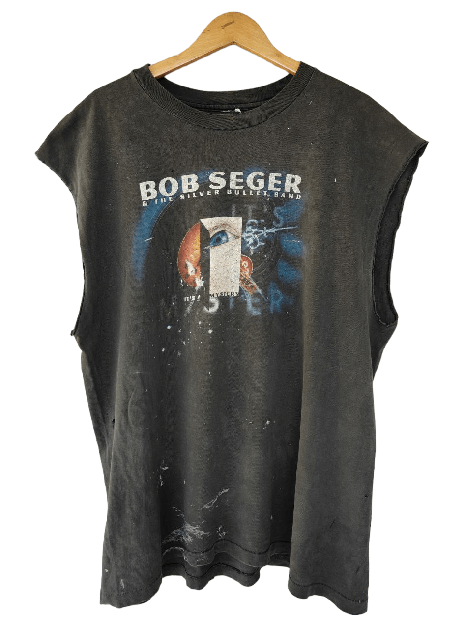 Band Tees TRASHED 90s Bob Seger Tour T Size US XL / EU 56 / 4 - 1 Thumbnail