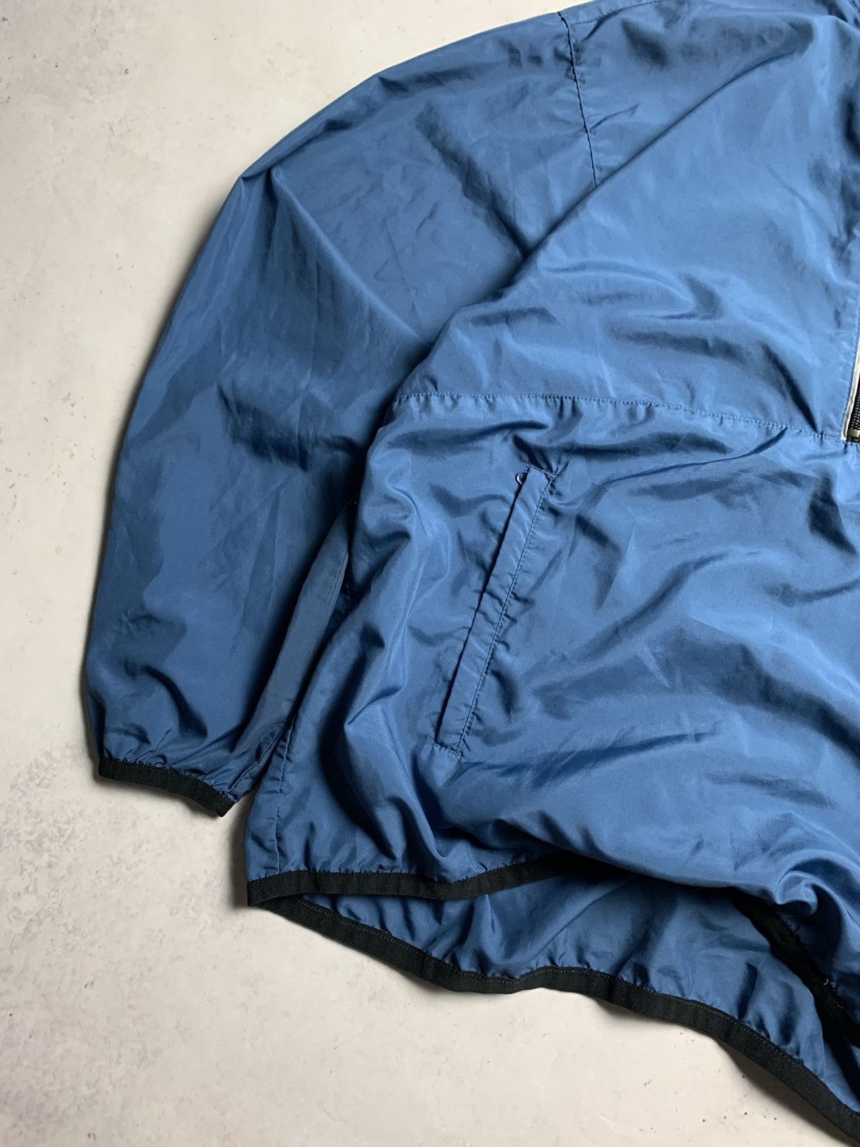 Nike × Vintage Vintage Nike Swoosh Nylon Quarter Zip Jacket Y2K L Size US M / EU 48-50 / 2 - 4 Thumbnail