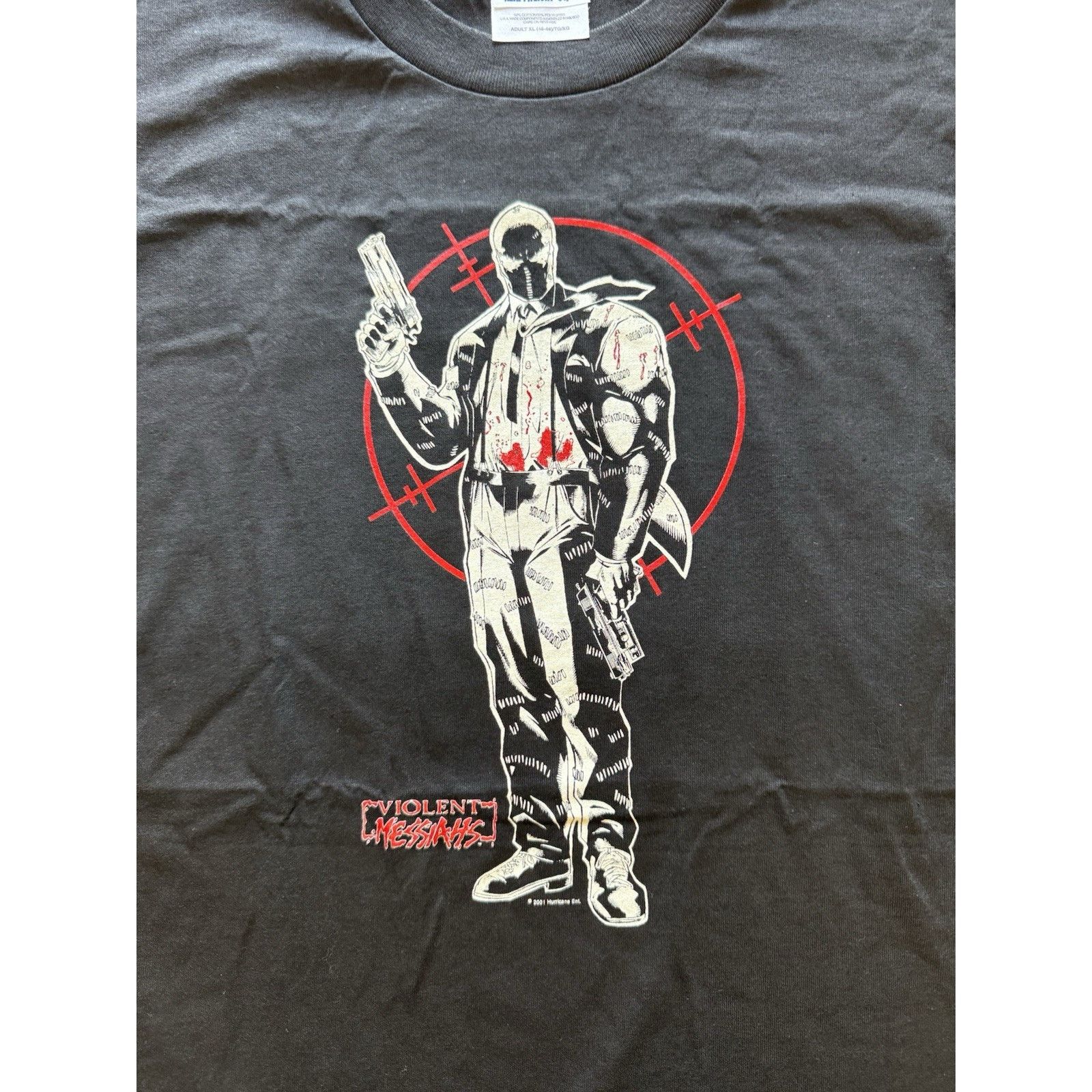 Hanes 2001 Violent Messiahs Comic Shirt XL Hanes Tag Gun Art Black Size US XL / EU 56 / 4 - 2 Thumbnail