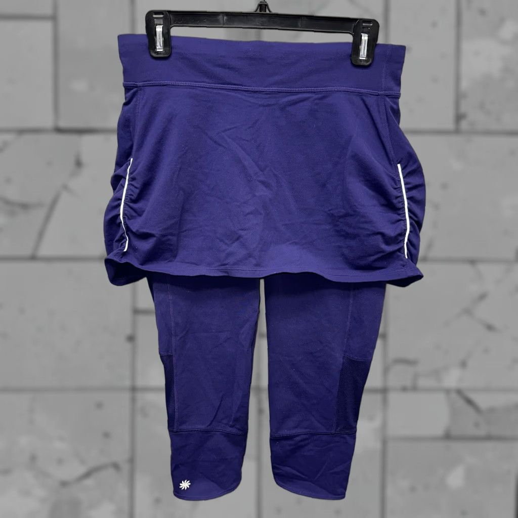 Athleta VINTAGE Athleta Women's Cropped Leggings Activewear Yoga Nylon Blend Purple Size M Women Size 32" / US 10 / IT 46 - 1 Thumbnail