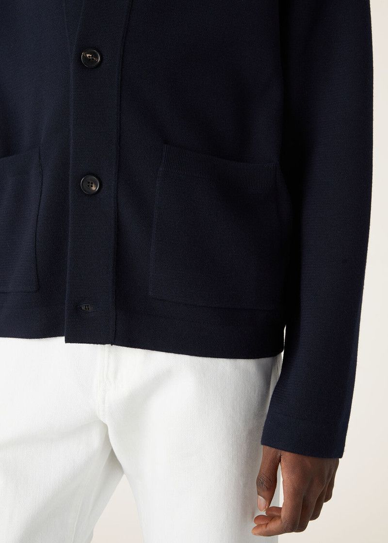 Loro Piana o1w1db10226 FAN7196 Wish Empire Jacket in Blue Size US L / EU 52-54 / 3 - 3 Thumbnail