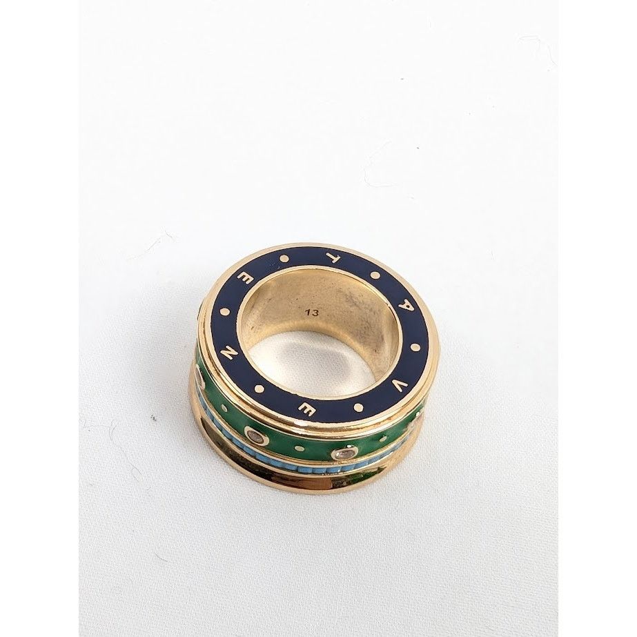 Bottega Veneta o1rshd1 Size: 13 / Ring in Gold Silver Turquoise Size ONE SIZE - 3 Thumbnail