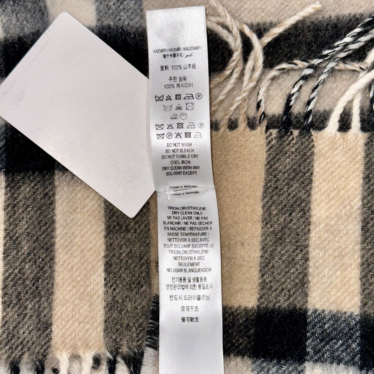 Burberry BURBERRY CASHMERE GIANT CHECK LEOPARD REVERSIBLE SCARF Size ONE SIZE - 5 Thumbnail