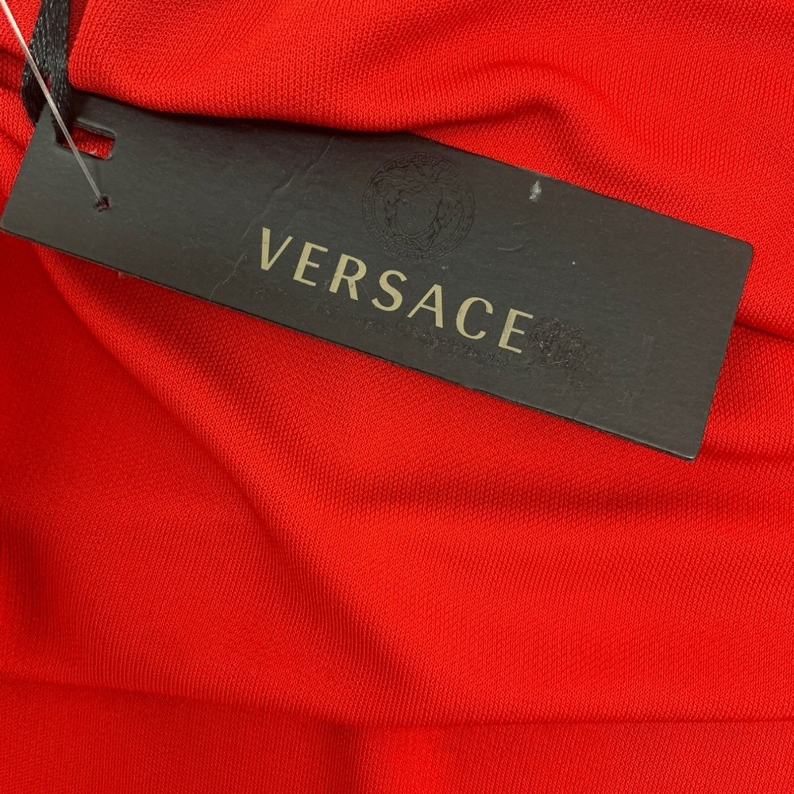 Versace NWT Versace Red Long Sleeve Knee-Length Dress Size S / US 4 / IT 40 - 7 Thumbnail