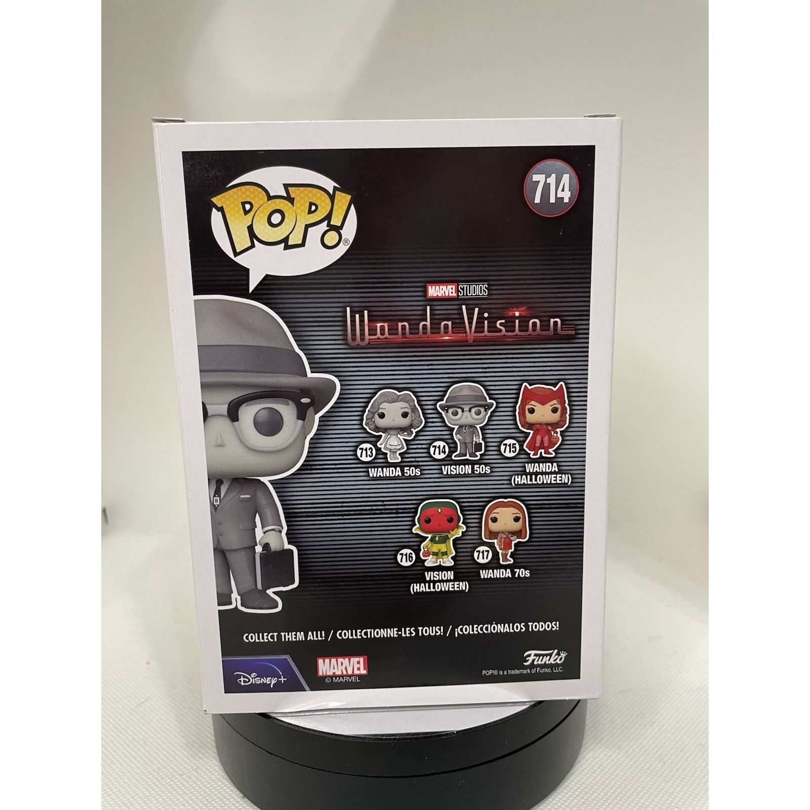 Other Funko Pop 50's Vision (Black & White) #714 - Wandavision Size ONE SIZE - 5 Thumbnail