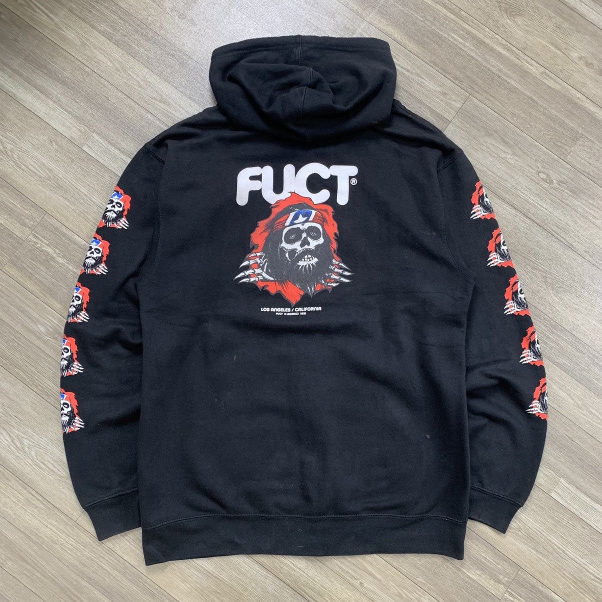 FUCT × Hook-Ups Vintage Fuct Zip Hoodie RIP of Jesus Powell Parody Size US M / EU 48-50 / 2 - 9 Thumbnail