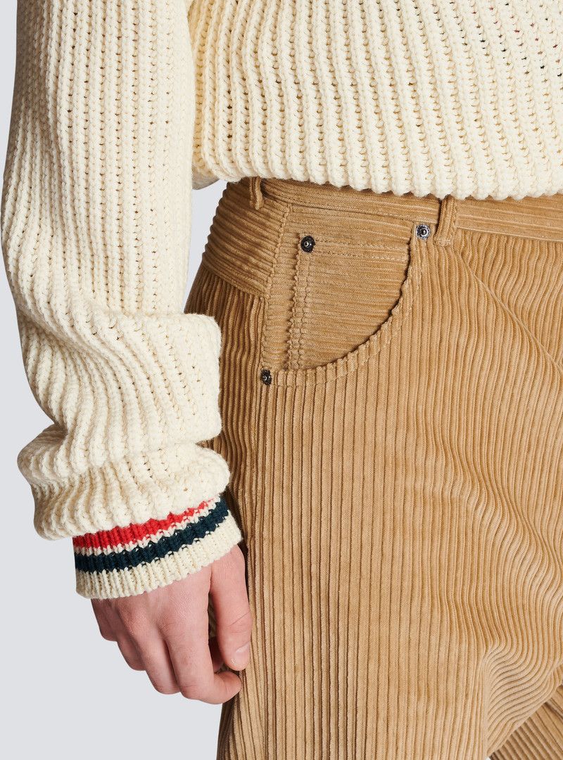 Balmain o1y0426 Casual Pant in Beige Size US 27 - 5 Thumbnail