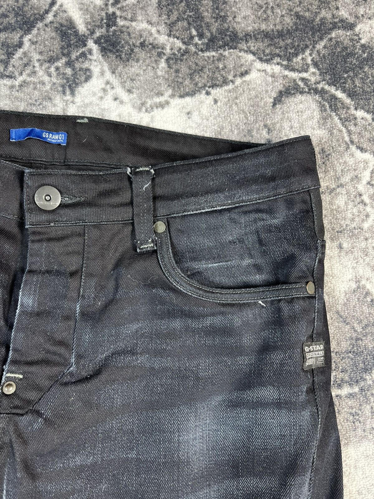 G-Star G-Star Raw Attacc Low Straight Dark Blue Jeans Size US 37 - 5 Thumbnail