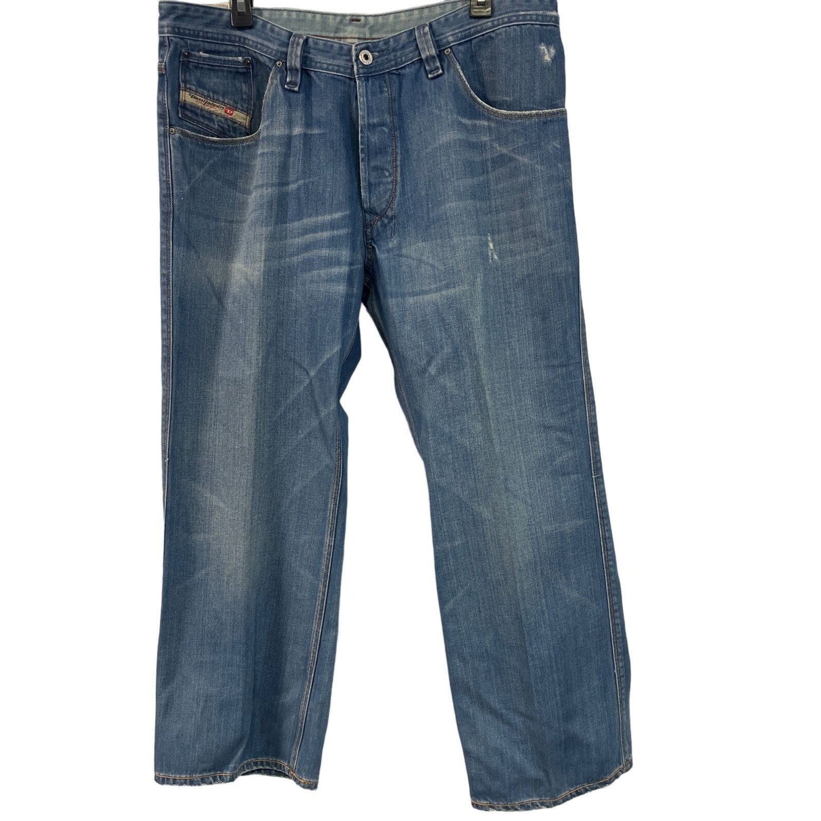 Diesel Diesel Men's Blue Button Fly washed Jeans size 36 x 29 SKU : Size US 36 / EU 52 - 1 Thumbnail