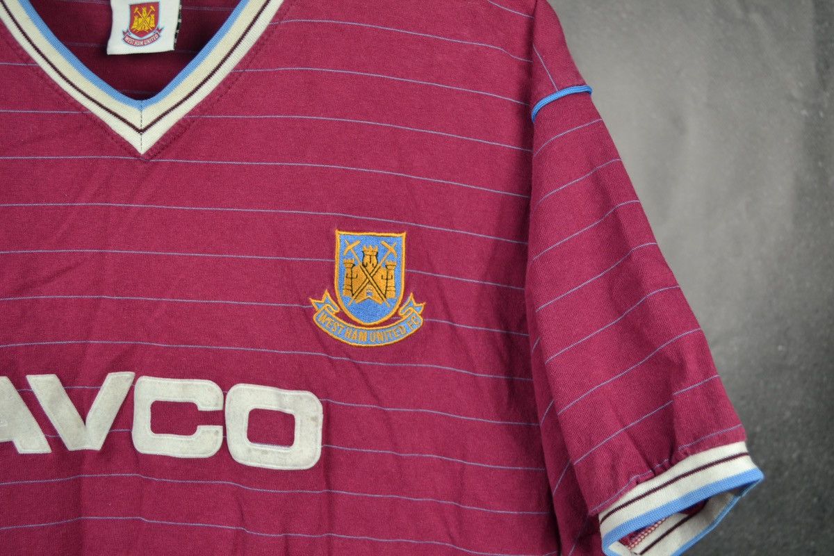 Vintage West Ham United 1985 Home Football Shirt Retro Score Draw Size US XL / EU 56 / 4 - 5 Thumbnail