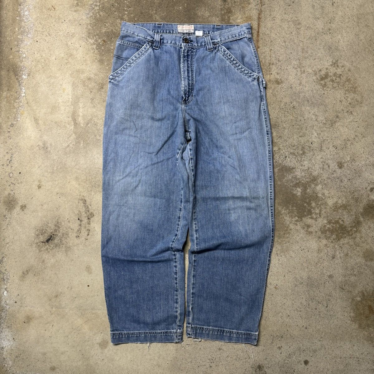 Vintage Thrashed Faded Distressed Carpenter Jeans ERD Grunge Skater Size US 34 / EU 50 - 2 Thumbnail