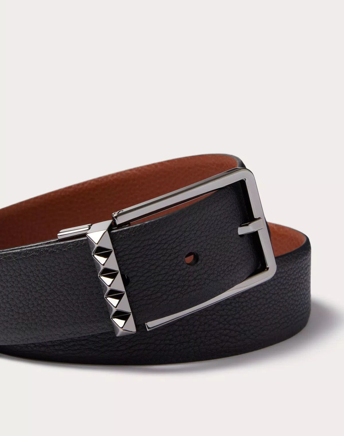 Valentino oc11z0725 Size:115/Grainy Calfskin 35 Mm in Black Size ONE SIZE - 2 Thumbnail