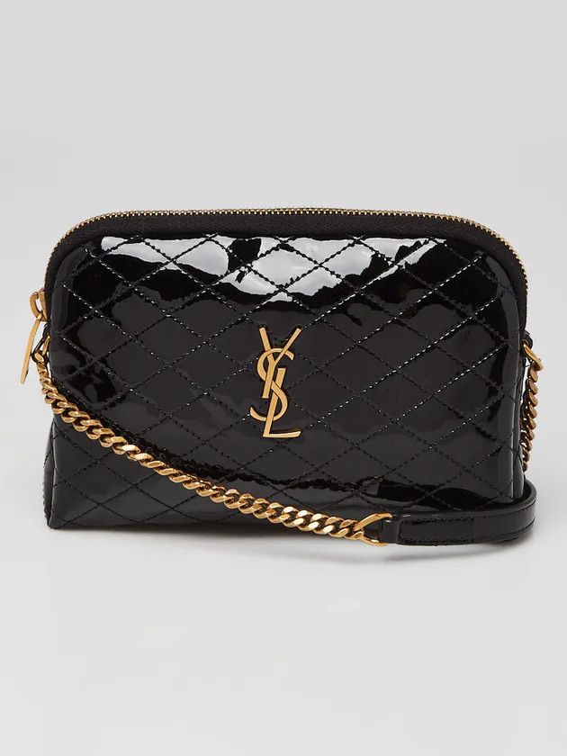 Saint Laurent Paris o1b1hav110125 Size: OS / Gaby Zippered Leather Pouch Black Size ONE SIZE - 1 Thumbnail