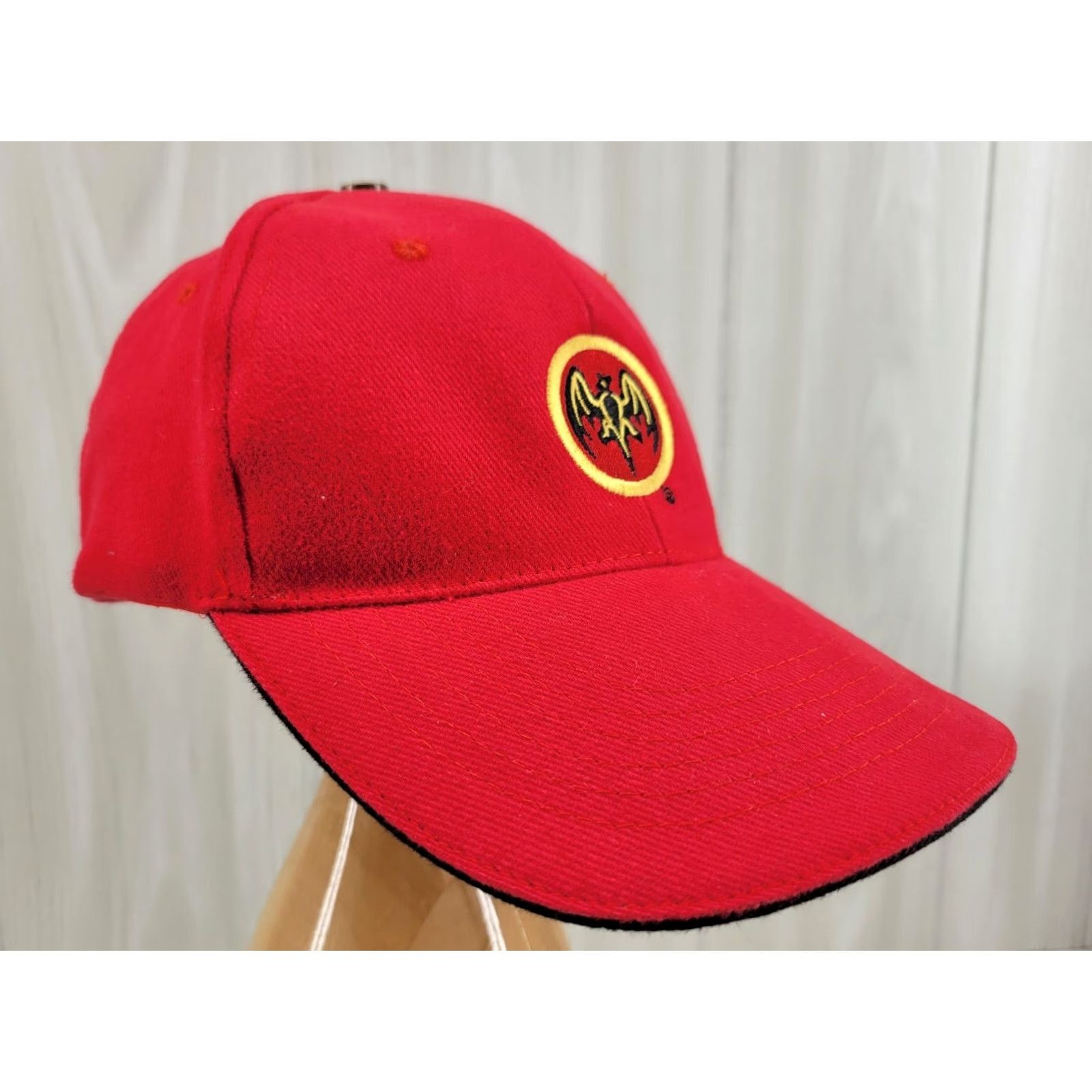 Logo 7 BACARDÍ Hat Cap Red Strapback Adjustable Embroidered Logo Cotton Baseball Cap Men One Size Red Certificate Vintage: No Size ONE SIZE - 3 Thumbnail
