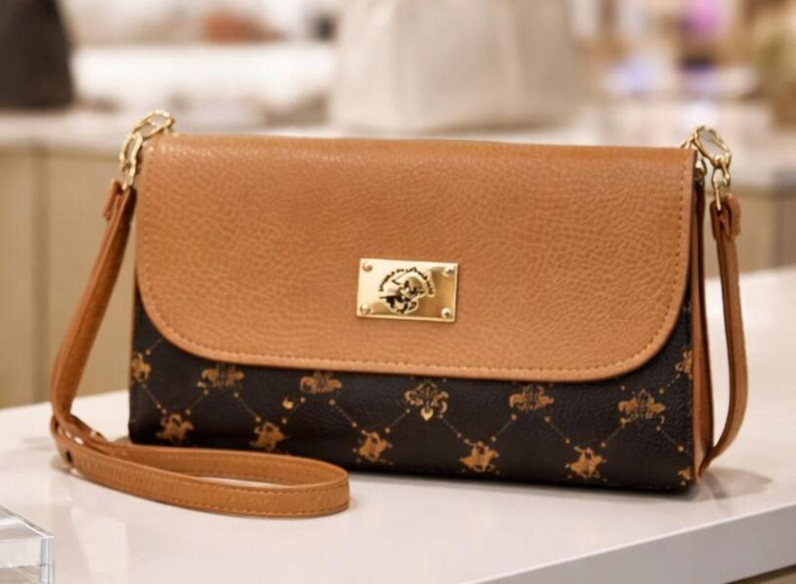 Beverly Hills Polo Club Beverly Hills Polo Club Brown & Black 3-Way Crossbody Bag Size ONE SIZE - 1 Thumbnail