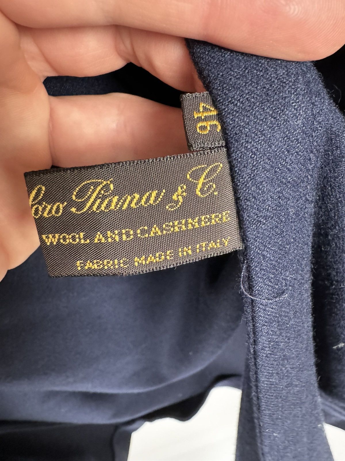 Loro Piana Loro Piana Cashmere&Wool Navy Coat Size L / US 10 / IT 46 - 8 Thumbnail