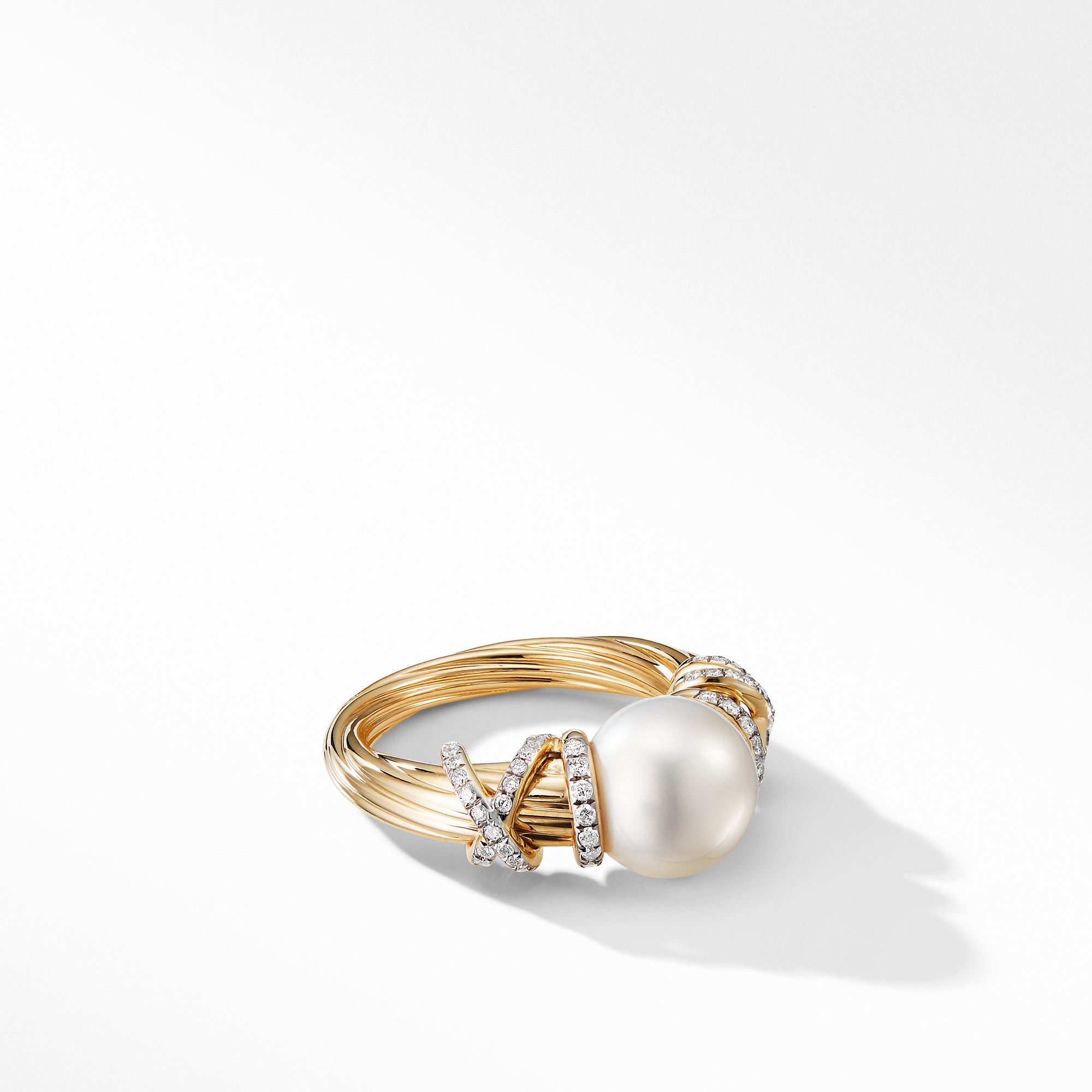 David Yurman o1s1wg111025 R14546D /Size 6 / Helena Pearl Ring in Golden Size ONE SIZE - 1 Thumbnail