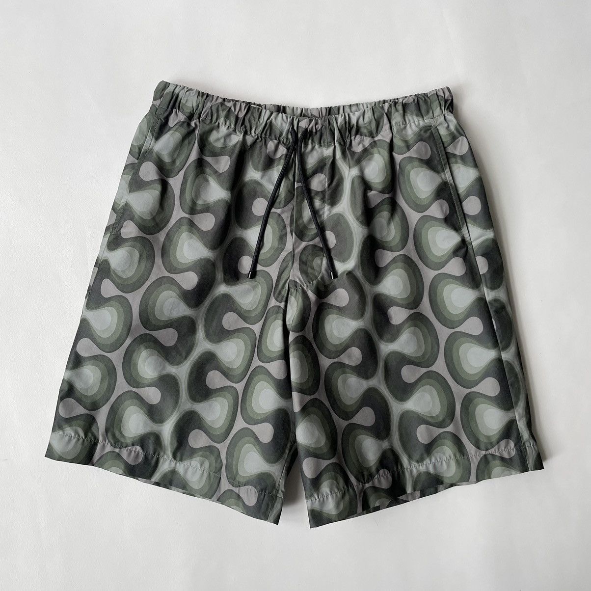 Dries Van Noten S/S 24 70s Print ‘Piperi’ Nylon Shorts Size US 32 / EU 48 - 2 Thumbnail