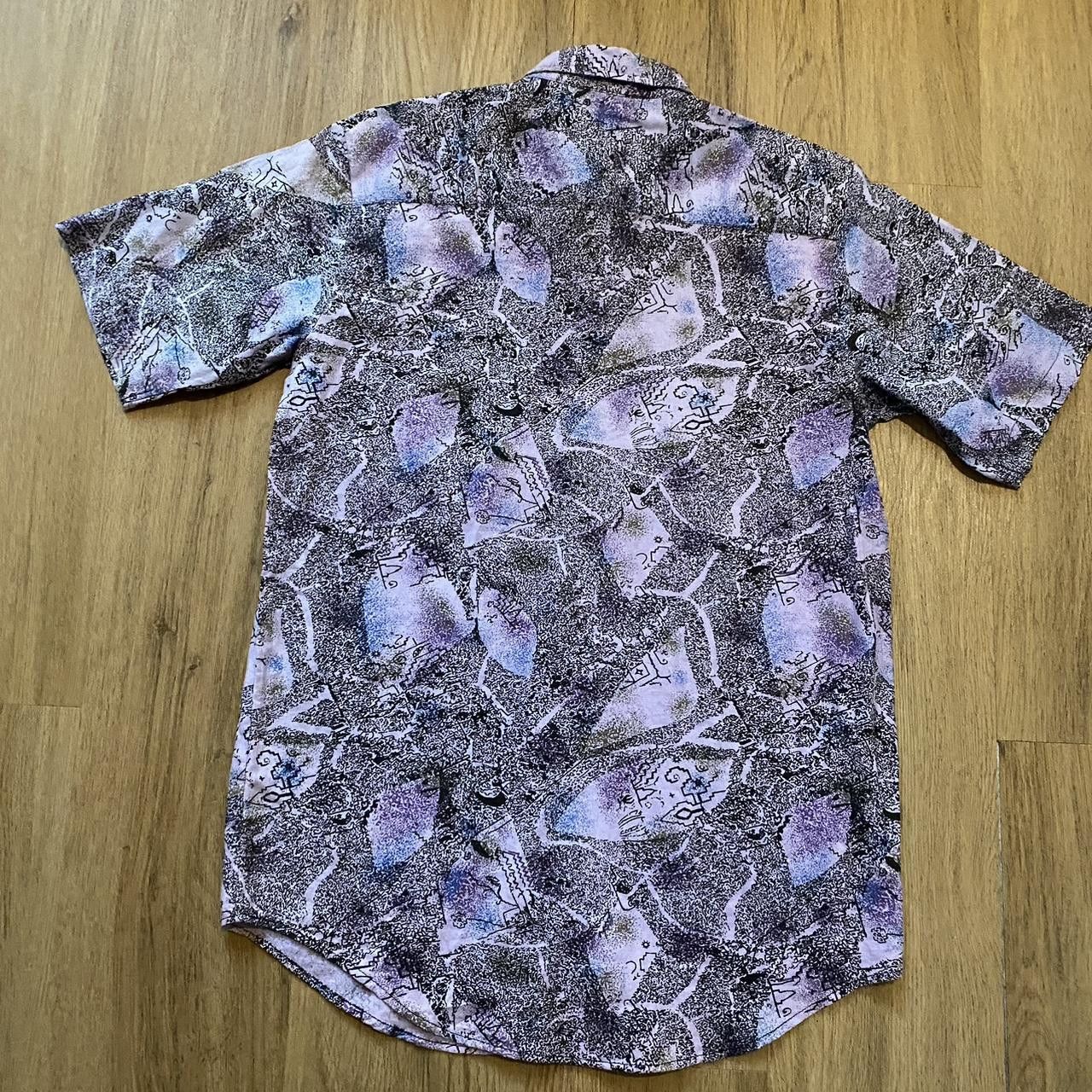 Other Purple and black vintage 90s short sleeve button up Size US S / EU 44-46 / 1 - 2 Thumbnail