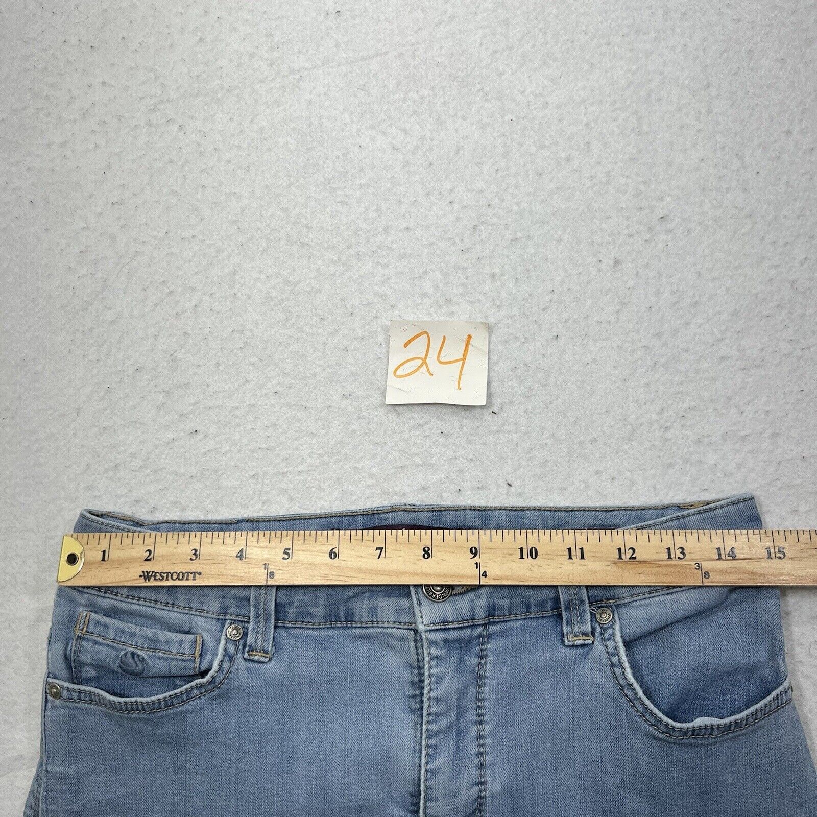 Gloria Vanderbilt Gloria Vanderbilt Amanda 2.0 Light Blue Denim Jeans Raw Hem Size 30" / US 8 / IT 44 - 8 Thumbnail
