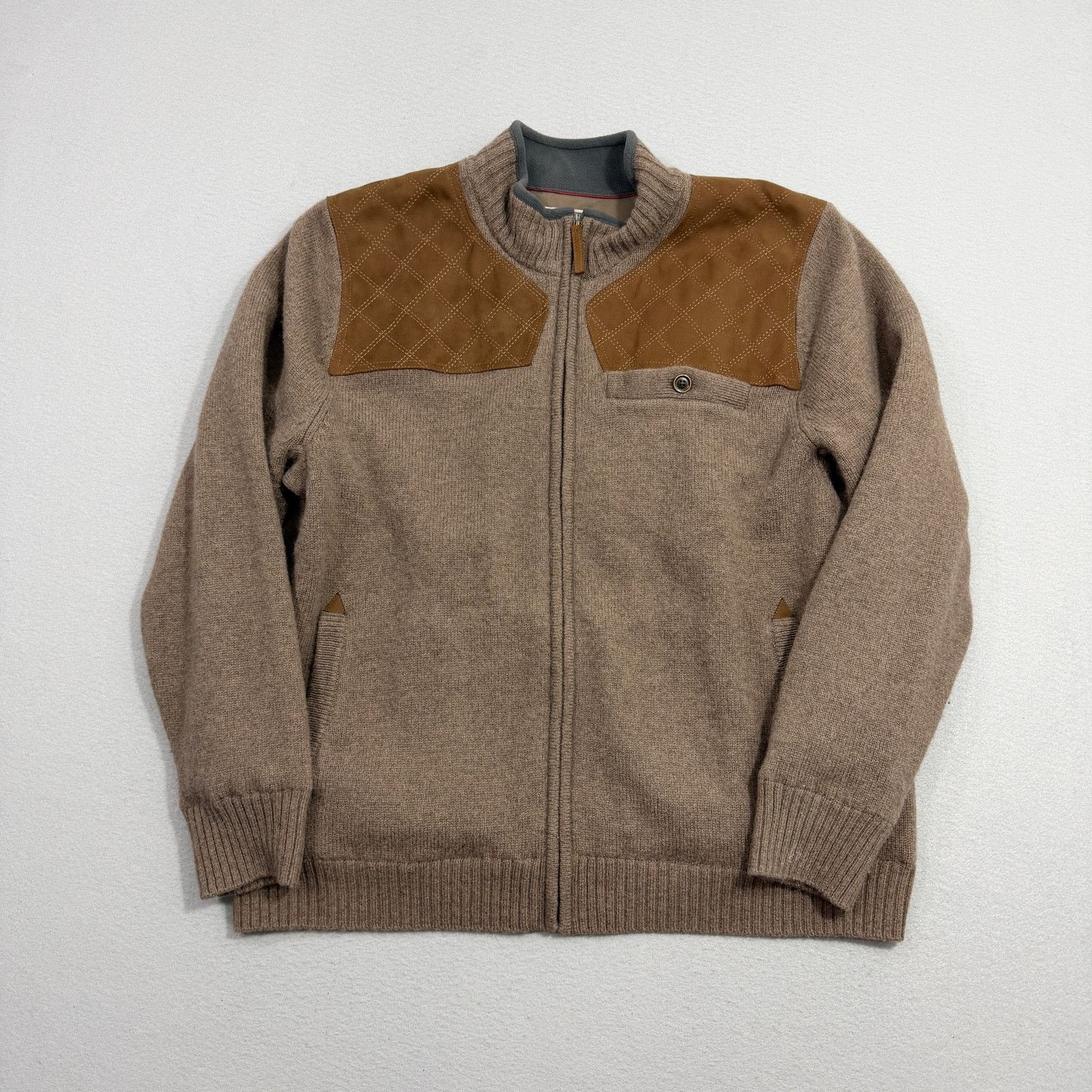 Duluth Trading Company Duluth Trading Co. Shetland Wool Windproof Sweater XL Brown Size US XL / EU 56 / 4 - 1 Thumbnail