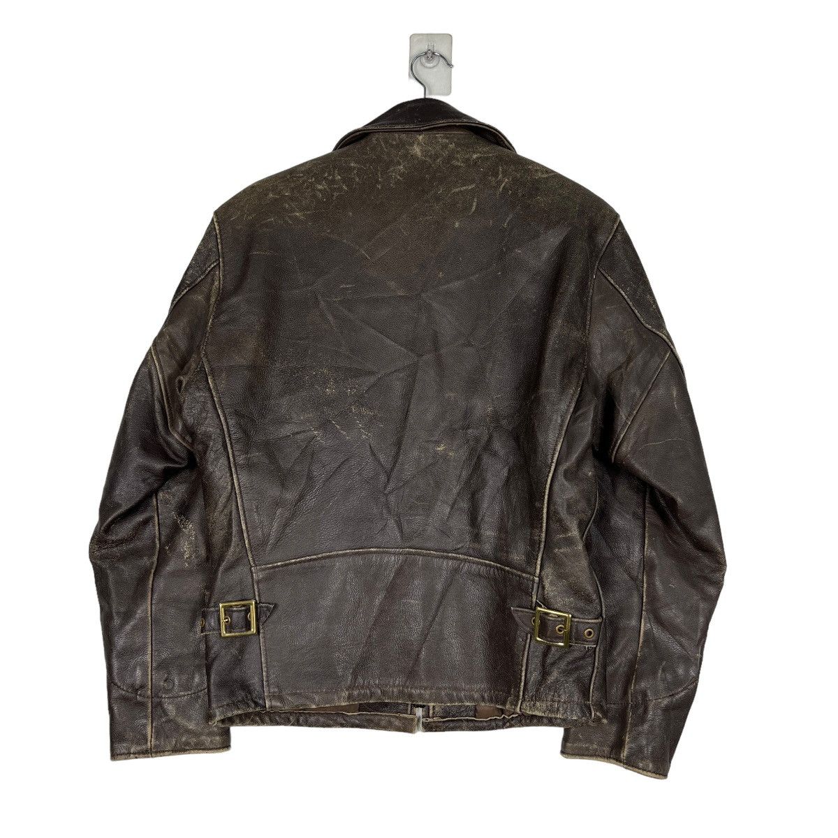 Schott 🔥 VINTAGE SCHOTT NYC LEATHER RACER JACKET MADE IN USA Size US S / EU 44-46 / 1 - 8 Thumbnail