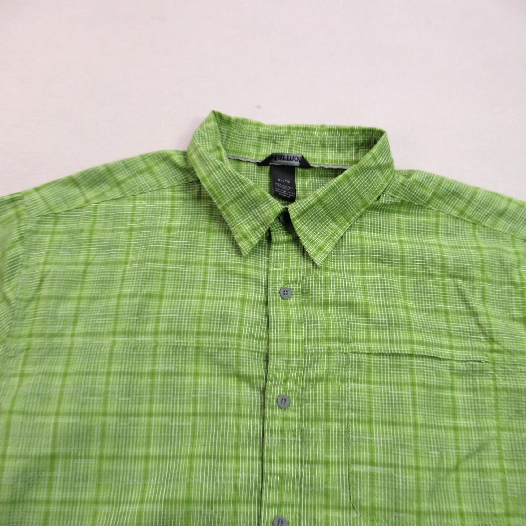 Marmot Marmot Shirt XL Green Plaid Long Sleeve Button Front Outdoors Casual Mens Size US XL / EU 56 / 4 - 3 Thumbnail