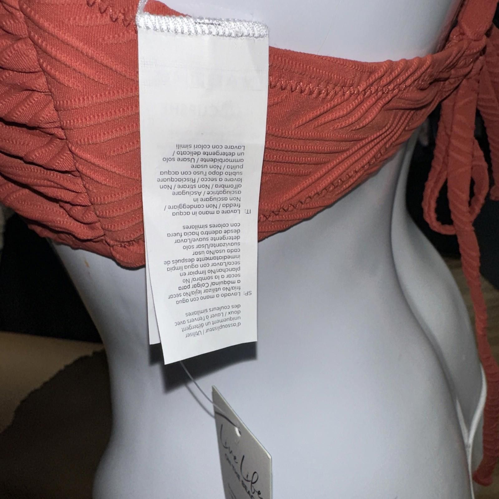 Other Nwt Cupshe Textured Orange Squares Bikini Top Womens Size L Size ONE SIZE - 5 Thumbnail