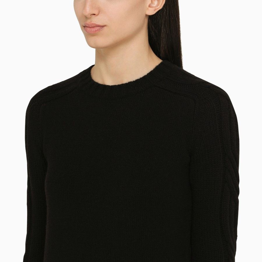 o1d2blof0824 Cashmere Crew-neck Sweater in Black