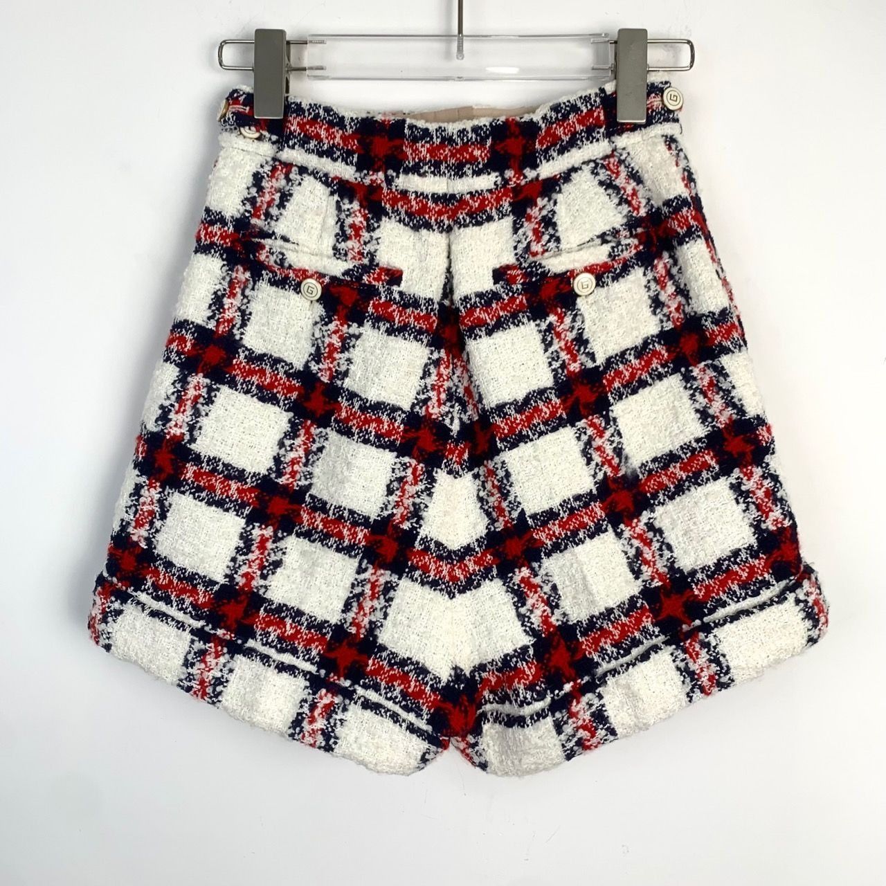 Gucci [Gucci] Red/White Checkered Casual Shorts 38 Size 38" / US 16 / IT 52 - 6 Thumbnail