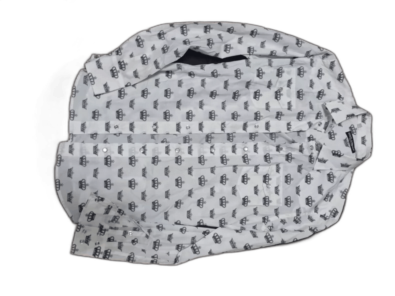 Dolce & Gabbana Dolce Gabbana Crown Print Shirt Size US M / EU 48-50 / 2 - 1 Thumbnail
