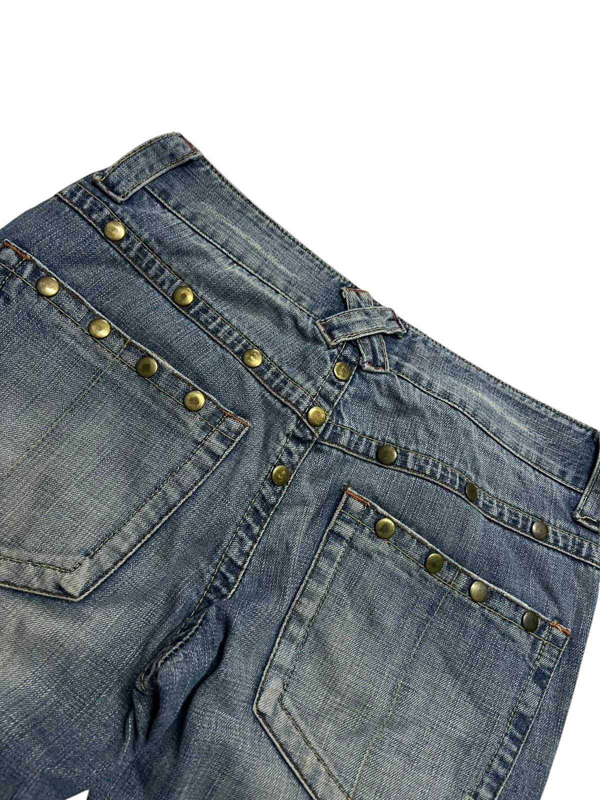 Japanese Brand Flare Jeans Vanquish Distressed Mud Wash Jean Like Kapital Size US 31 - 14 Thumbnail