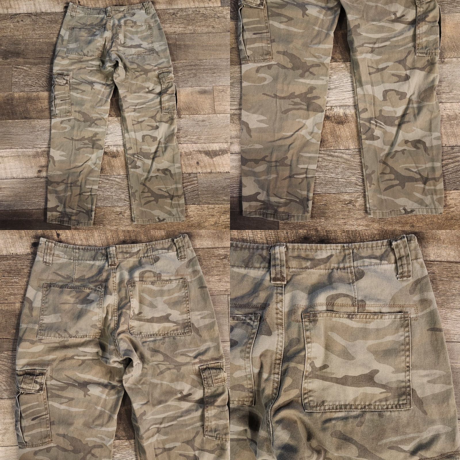 Wrangler Wrangler Cargo Pants Mens 30x29 Camouflage Gray Army Grunge Skater Cargo Pants 30x29 Casual Travel Men Regular Sawkus Size US 30 / EU 46 - 8 Thumbnail