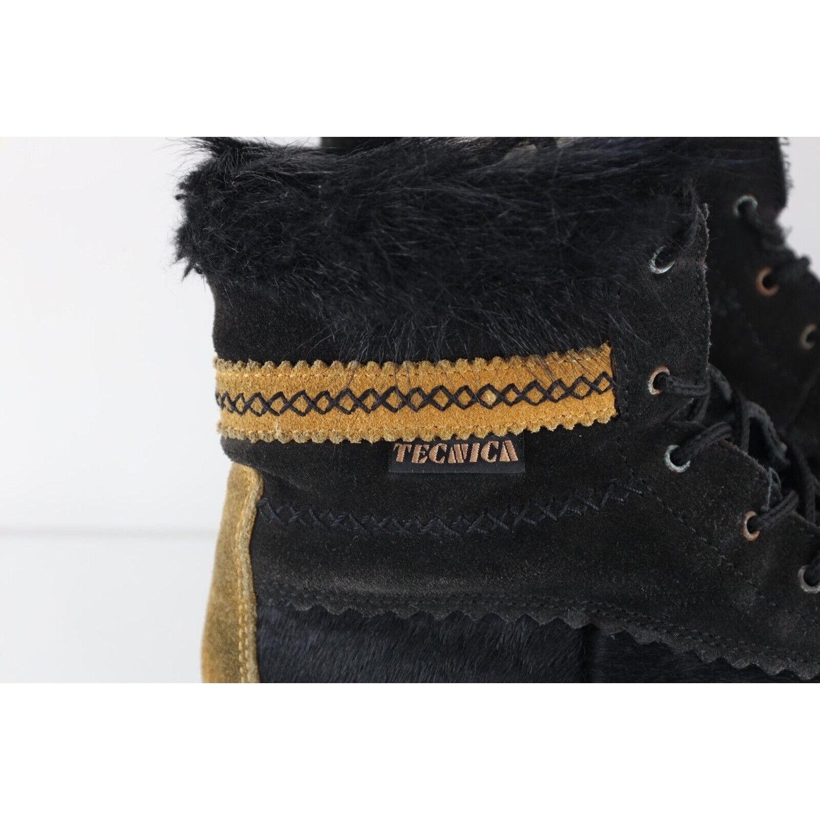 Vintage Vintage 90s Streetwear Fur Suede Leather Moccasin Boots Size US 8 / IT 38 - 5 Thumbnail