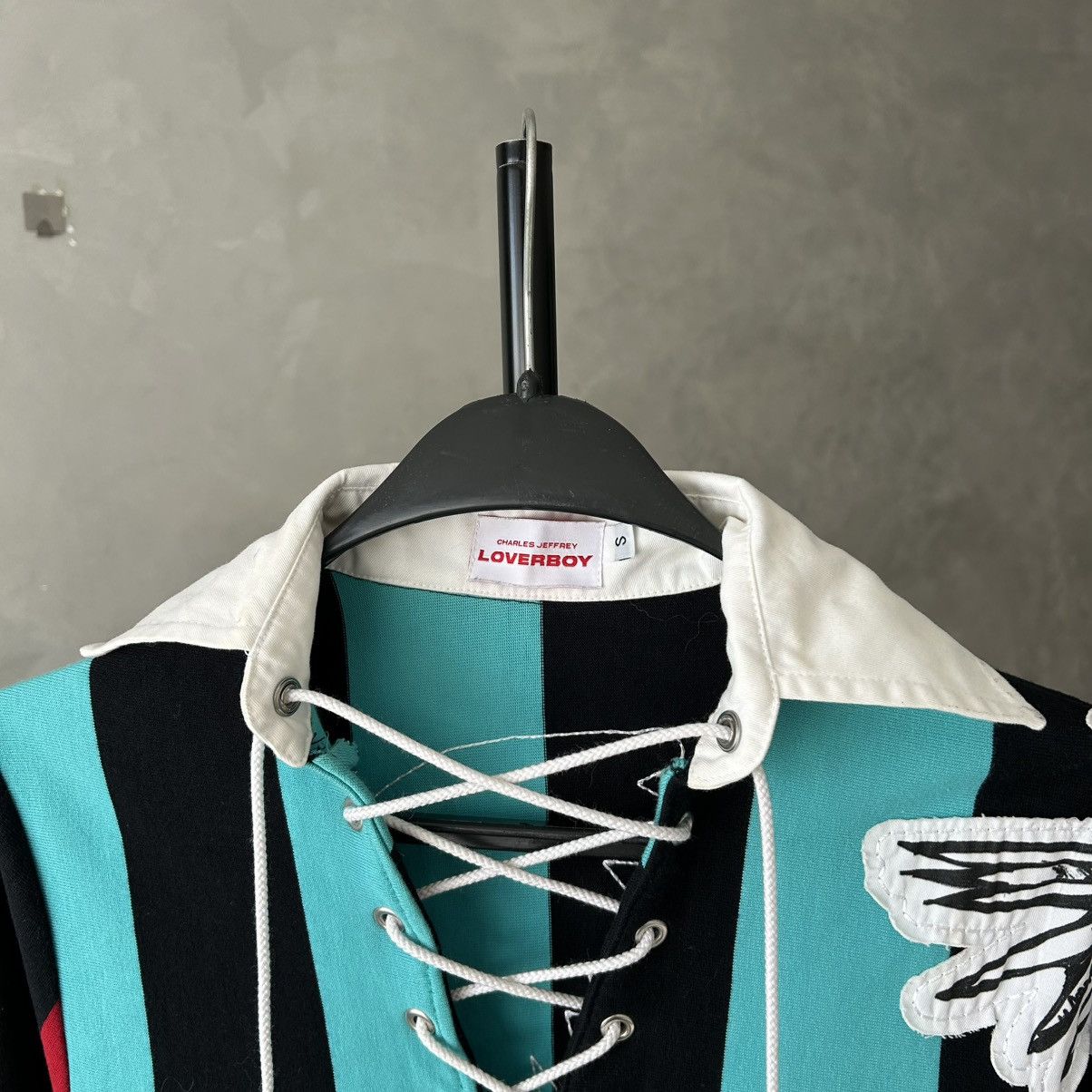 Charles Jeffrey LOVERBOY Charles Jeffrey Loverboy Magpie Striped Rugby Polo Size US S / EU 44-46 / 1 - 10 Thumbnail