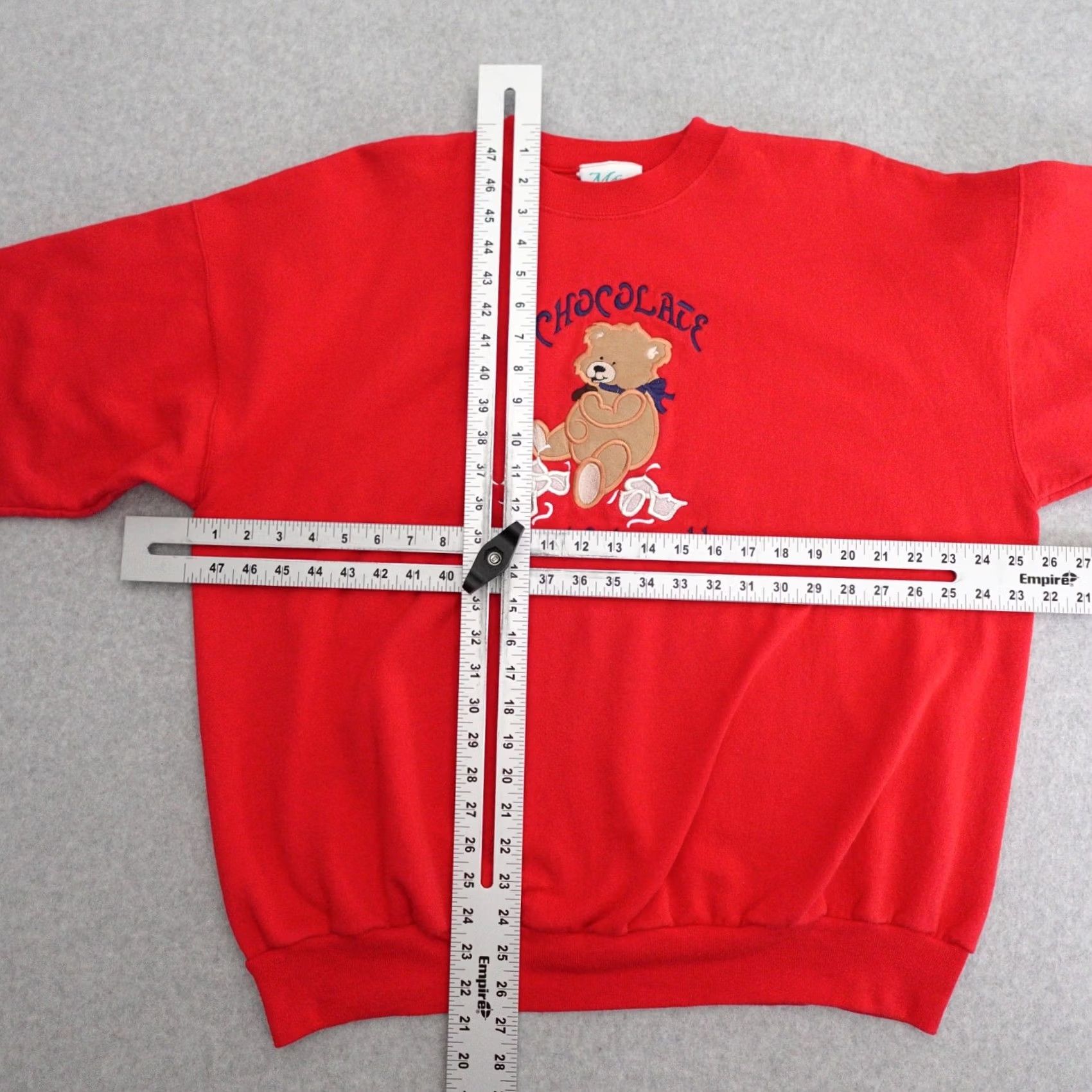 CHOCOOLATE VINTAGE M&C ENERGY SPORTSWEAR Sweater Adult XL Red Bear Christmas Chocolate Theme Mens Size US XL / EU 56 / 4 - 3 Thumbnail