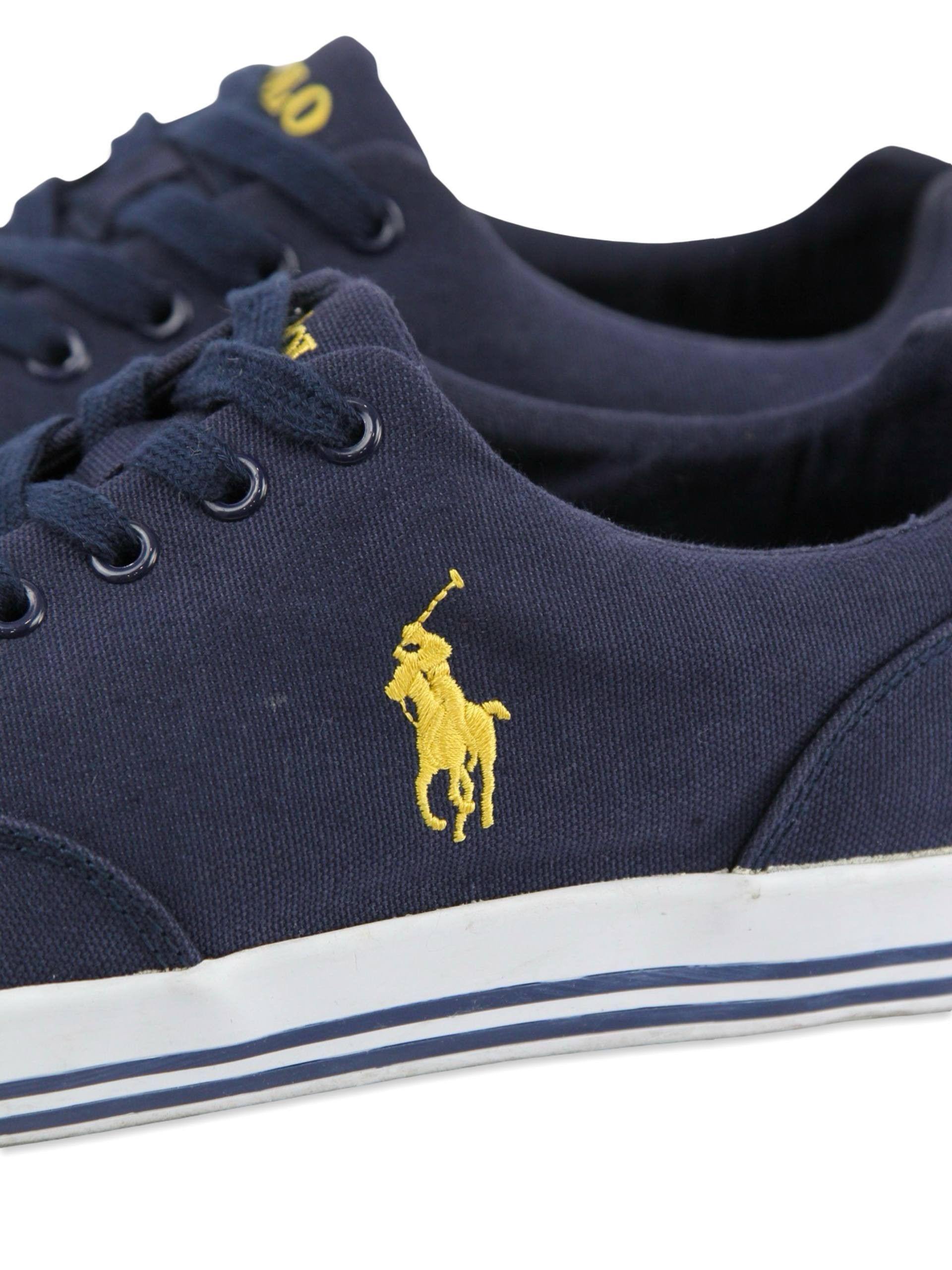 Polo Ralph Lauren POLO RALPH LAUREN Blue canvas sneakers Size US 12 / EU 45 - 6 Thumbnail
