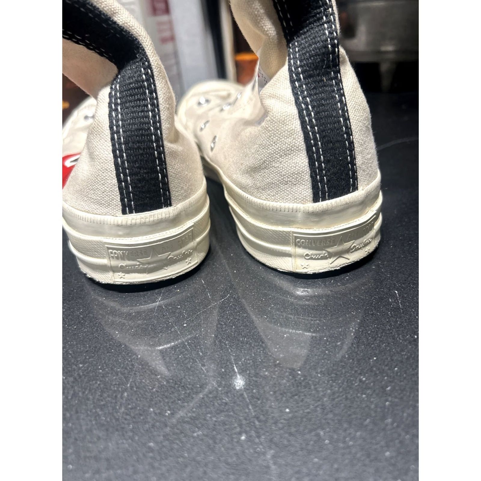 Converse Converse x Comme des Garçons Play Chuck 70 Sneakers Unisex Size 11 White Canvas Mens Womens Shoes Size ONE SIZE - 8 Thumbnail