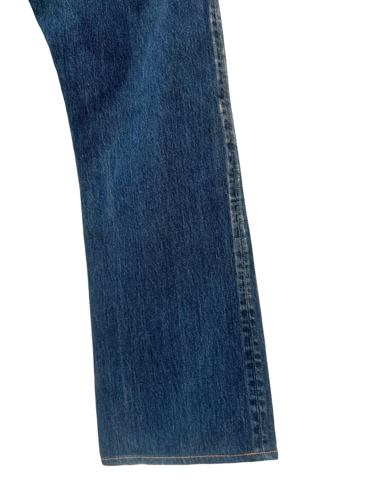 Blue Blue Japan Vintage Blue Blue Japan Distress Zigzag Denim Flare Jeans Size US 33 - 21 Thumbnail