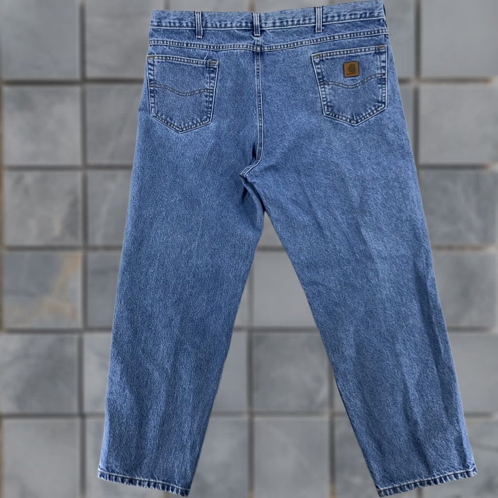 Carhartt Carhartt Jeans Mens 44x30 Relaxed Denim Straight Leg Stonewash B17 STW Size US 44 / EU 60 - 1 Thumbnail