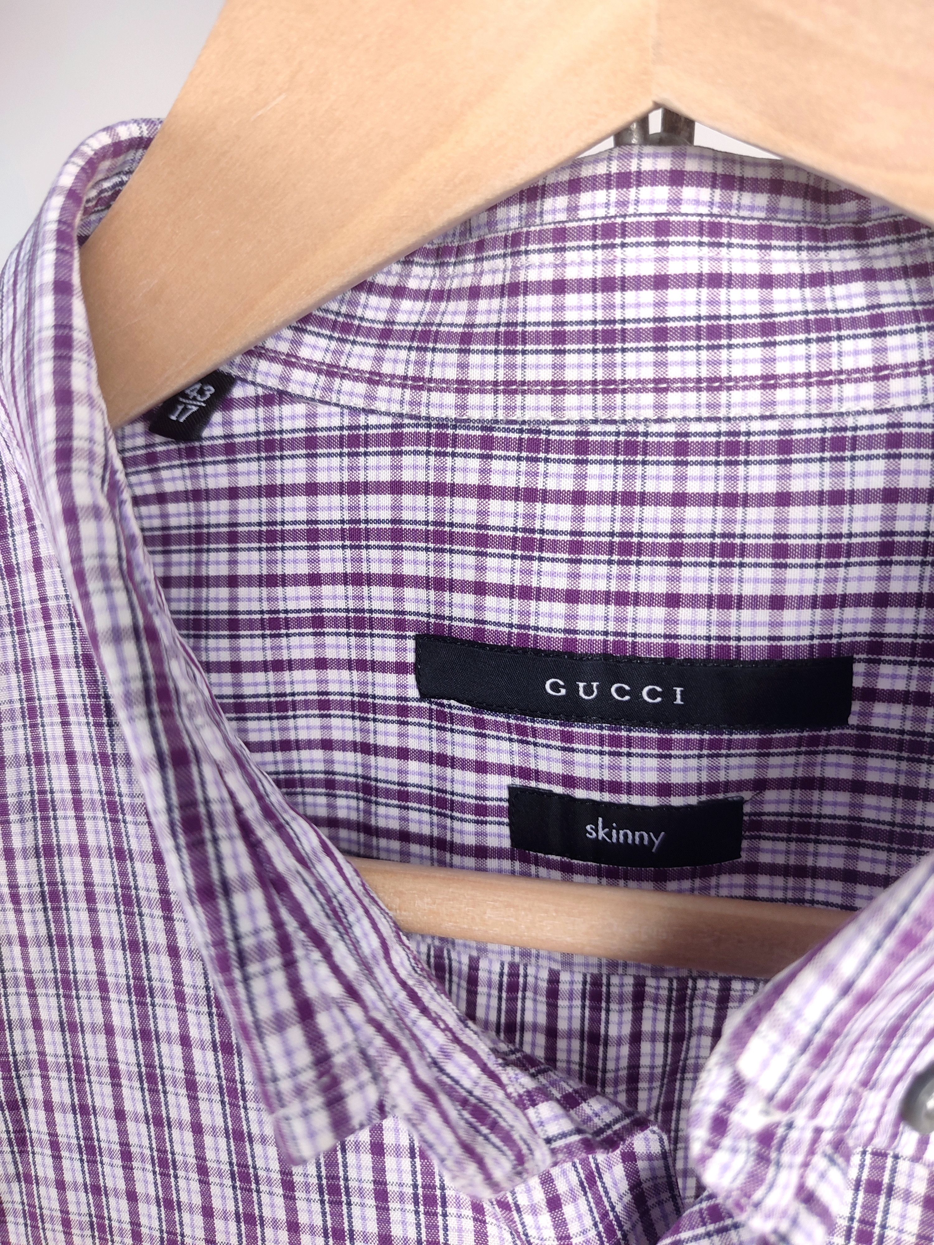 Gucci Gucci Tom Ford GG Logo Checkered Shirt Size US L / EU 52-54 / 3 - 8 Thumbnail