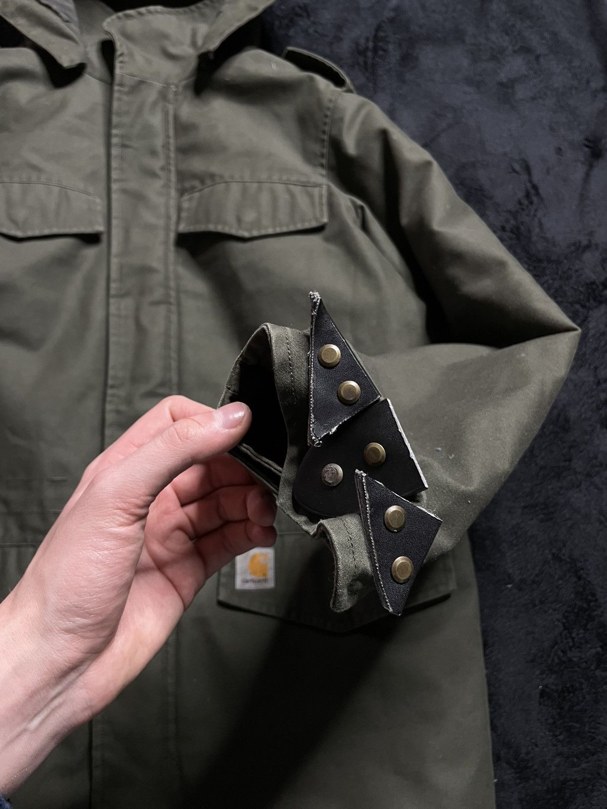 Carhartt Vintage Carhartt Hickman Coat Jacket Dark Green Unisex Size US S / EU 44-46 / 1 - 5 Thumbnail
