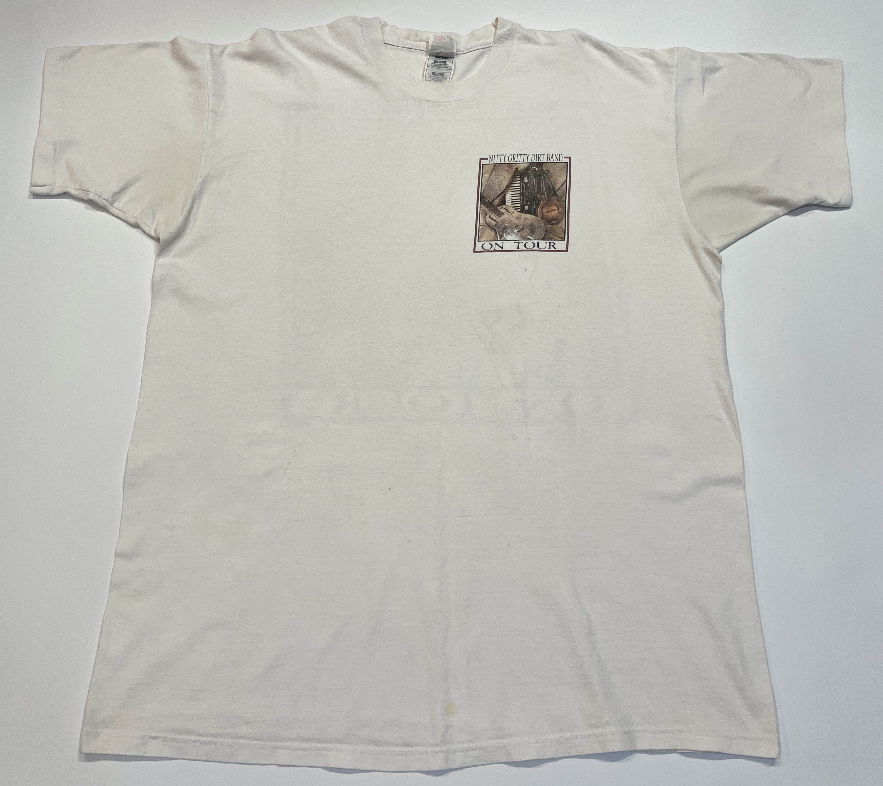 Fruit Of The Loom × Vintage Vintage Nitty Gritty Dirt Band Country Folk Rock T-Shirt Size US XXL / EU 58 / 5 - 2 Thumbnail