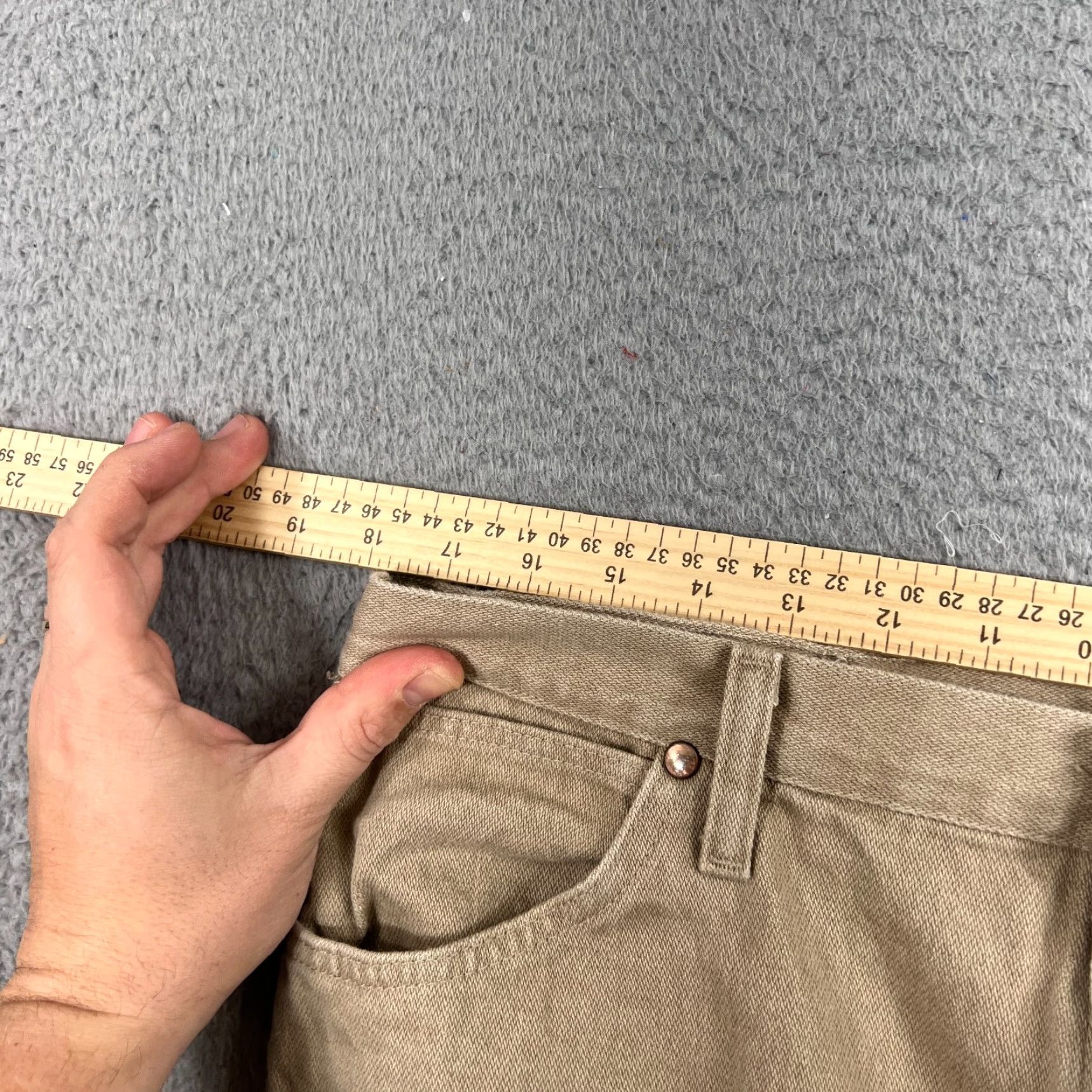 Wrangler Wrangler 1013MWZ Jeans Mens Tan Classic Straight Leg Denim 36x30 Size US 28 / EU 44 - 6 Thumbnail