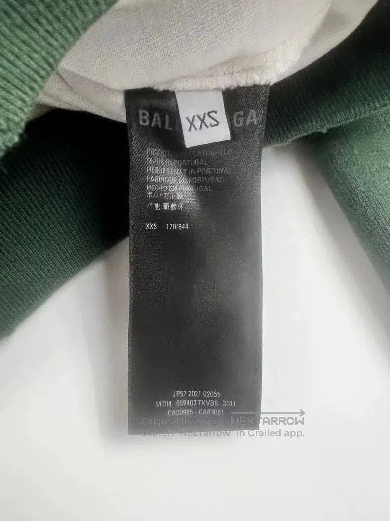 Balenciaga Balenciaga Forest green chest big distressed hole letter l Size US XXS / EU 40 - 3 Thumbnail
