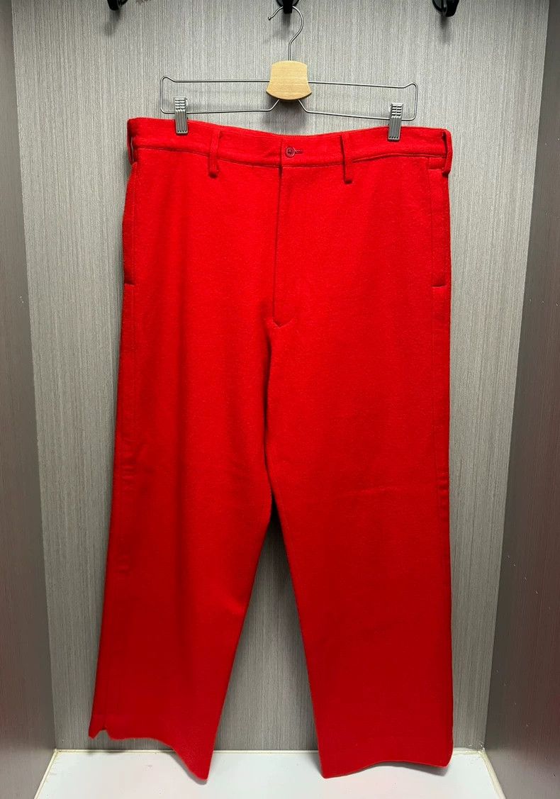 Yohji Yamamoto size 3 01 aw Mafia Period Felted Wool Red W