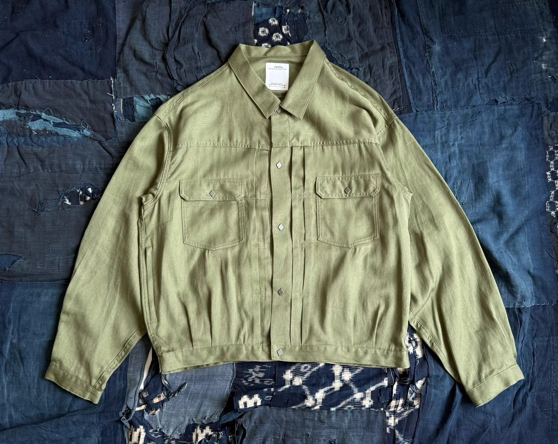 Visvim VISVIM 24SS 101XX Linen Wool Blend Jacket Olive 4 Size US XL / EU 56 / 4 - 1 Thumbnail